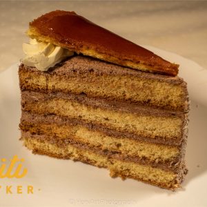 Pirított cukros tortaszelet